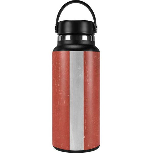 Latvia Flag Distressed Hydro Flask 32oz Wide Mouth Skin